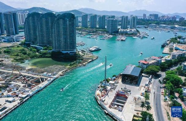 三亚河口通道工程项目现场直击 建筑工程加速推进